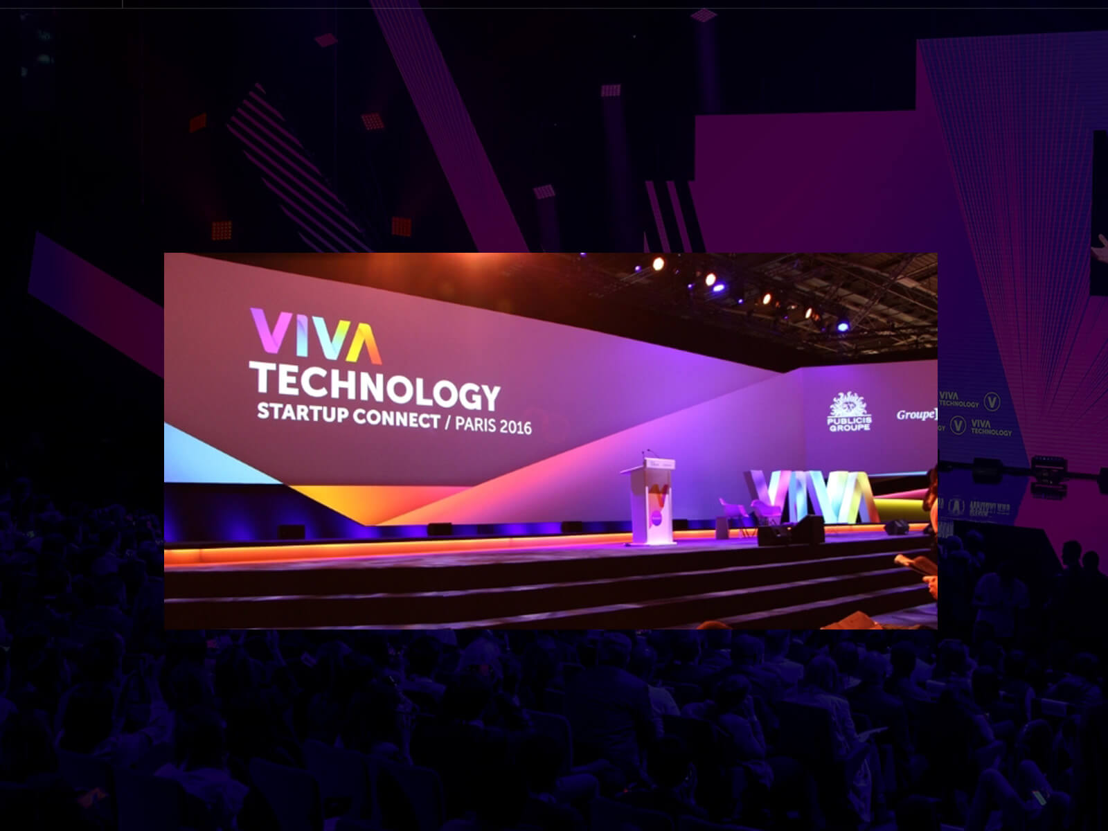 Applicatif digital pour Viva Technology Paris 2016
