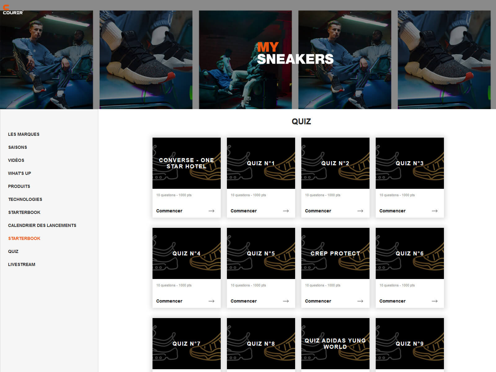 Plateforme digitale E-learning pour Courir