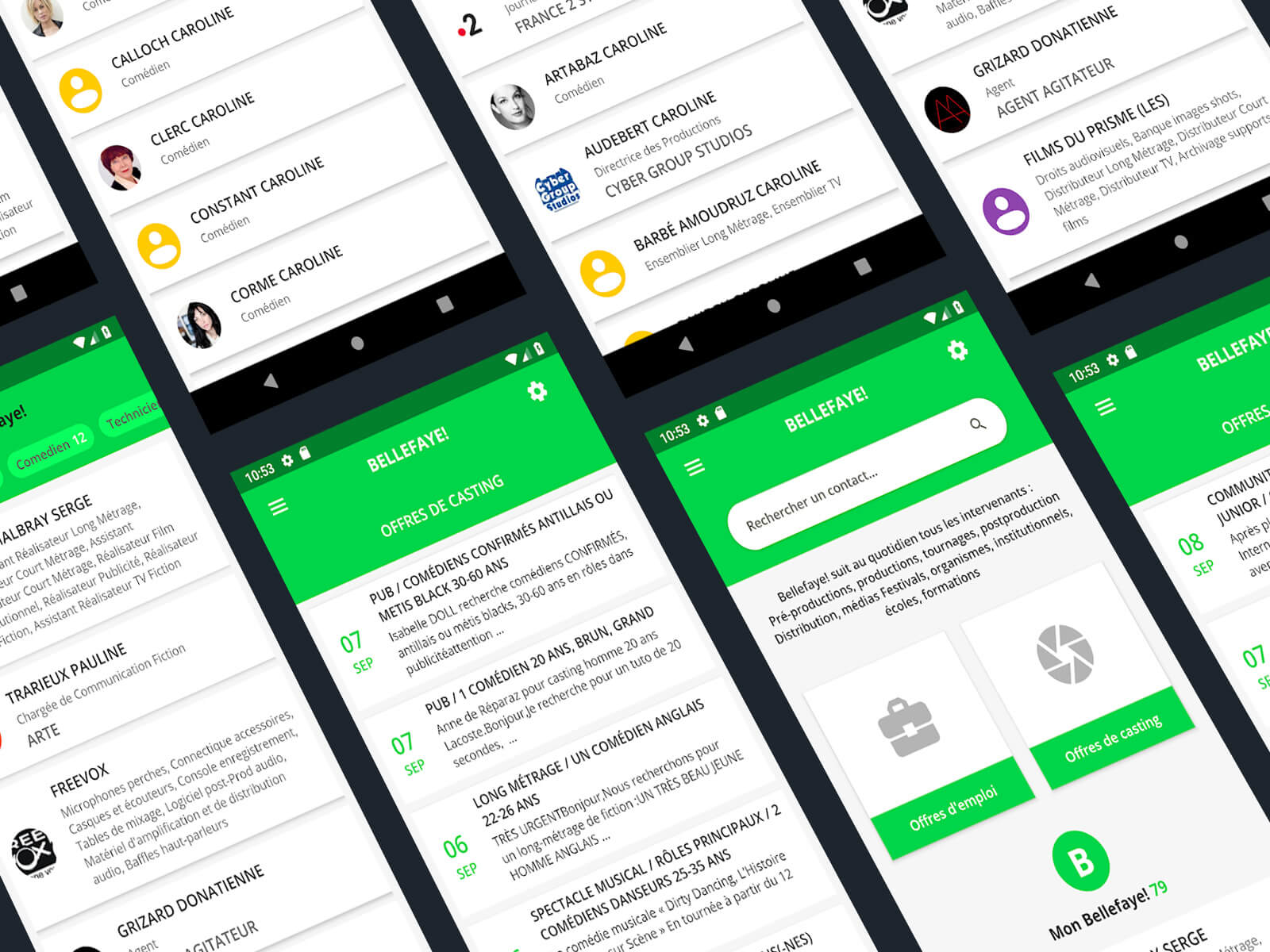 Application mobile Android et iPhone pour BelleFaye!